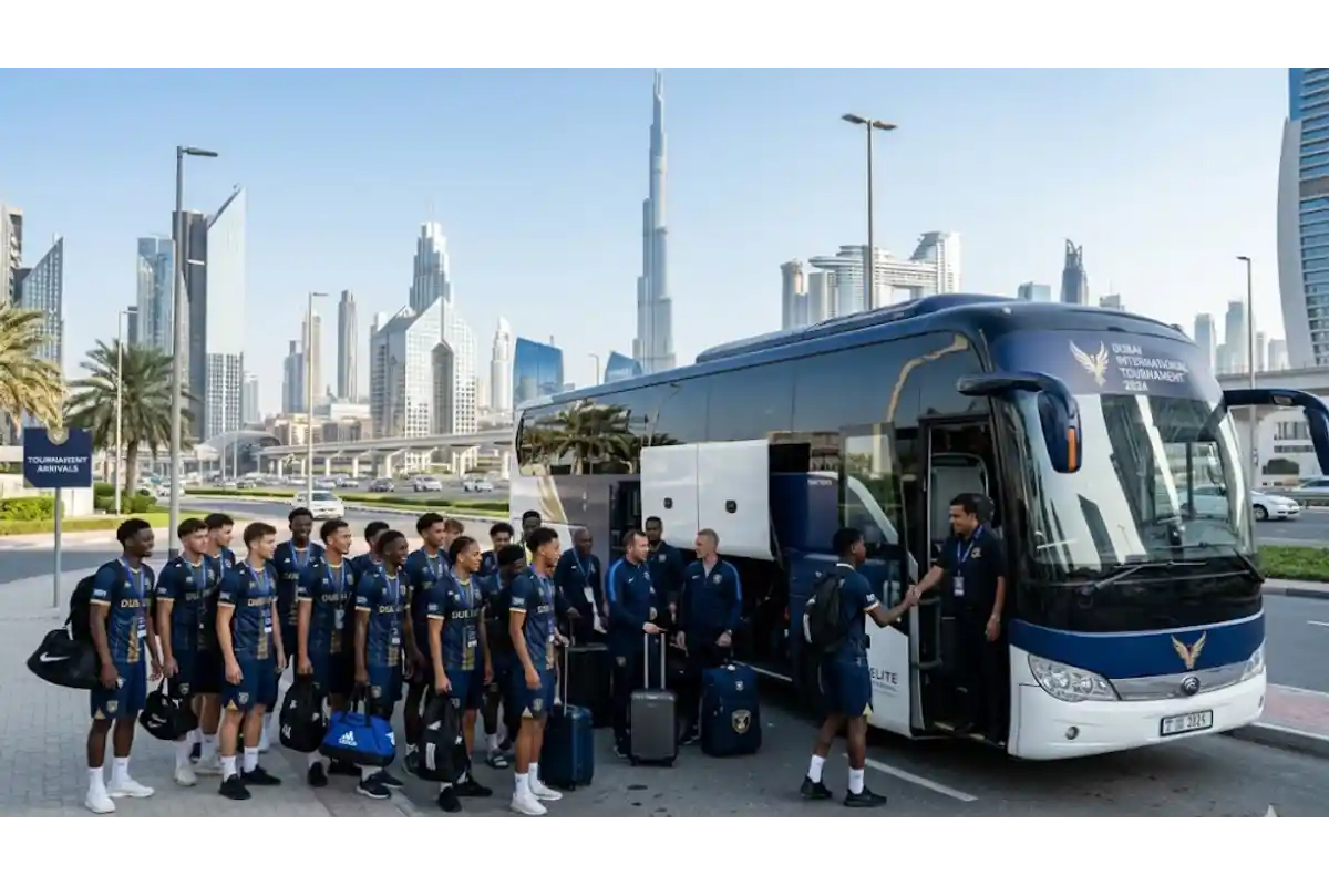 Book tournament group travel in Dubai with reliable vans and buses.